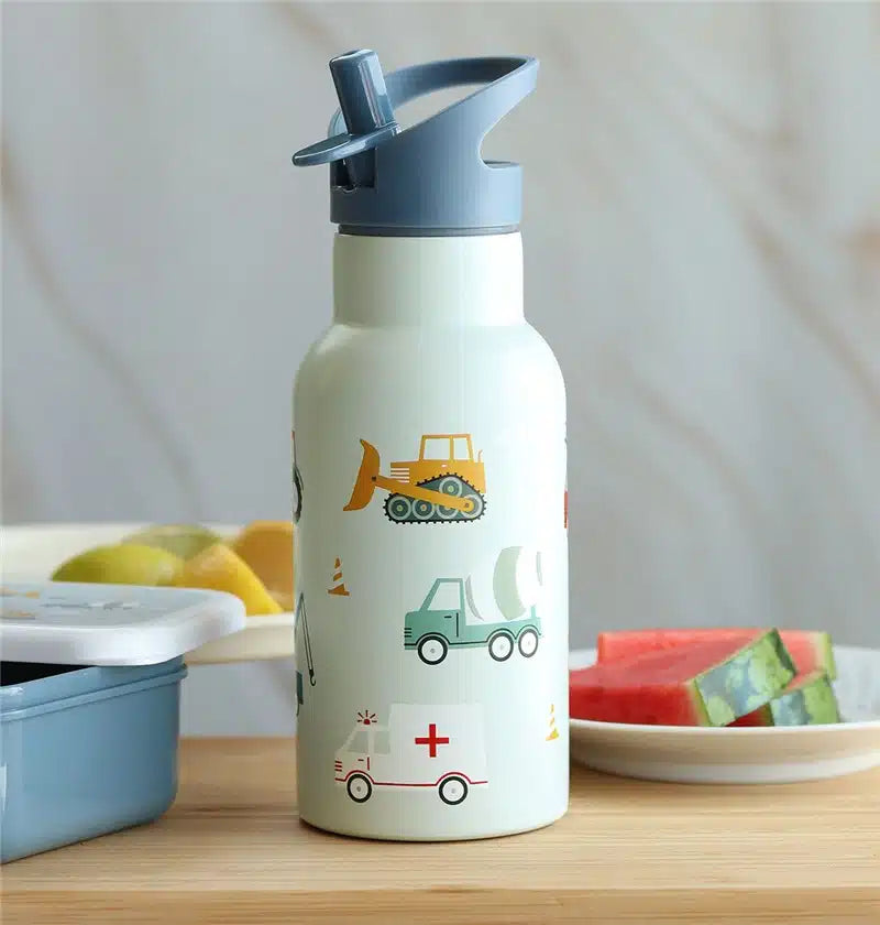 Botella Acero Vehículos 350ml - A Little Lovely Company