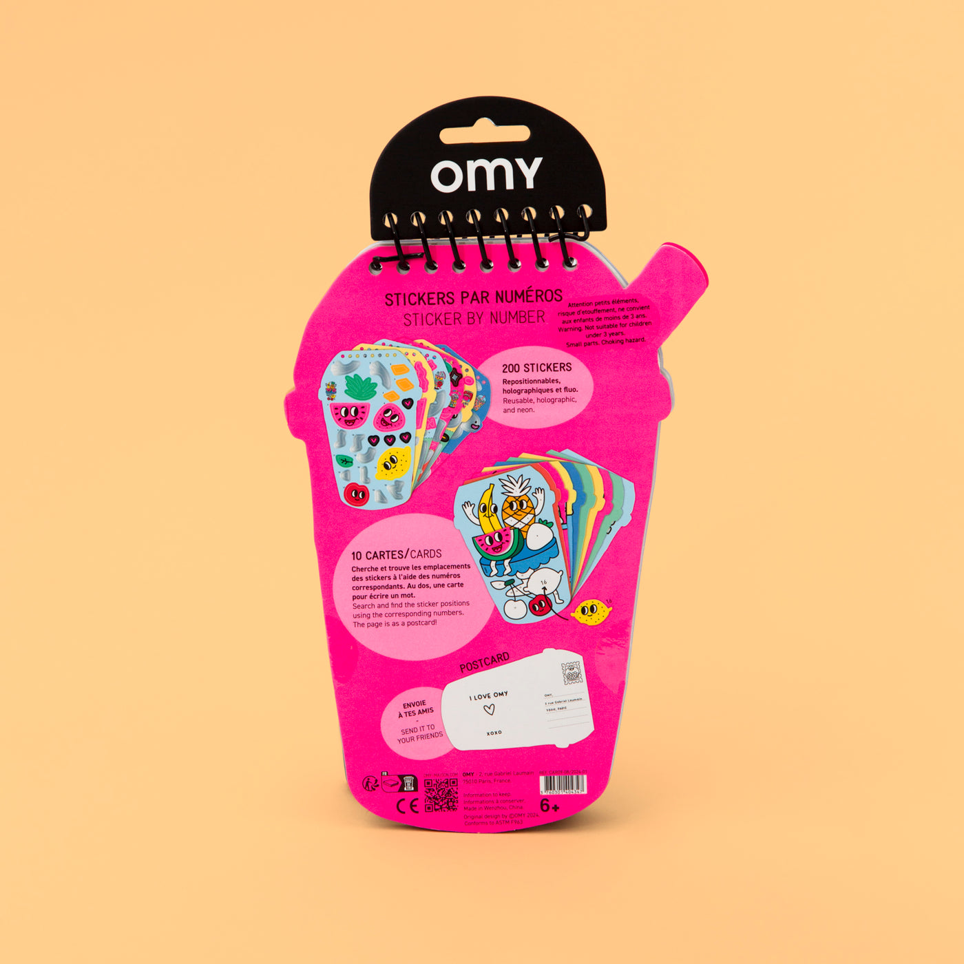 Libro de pegatinas: Bubble Tea - OMY