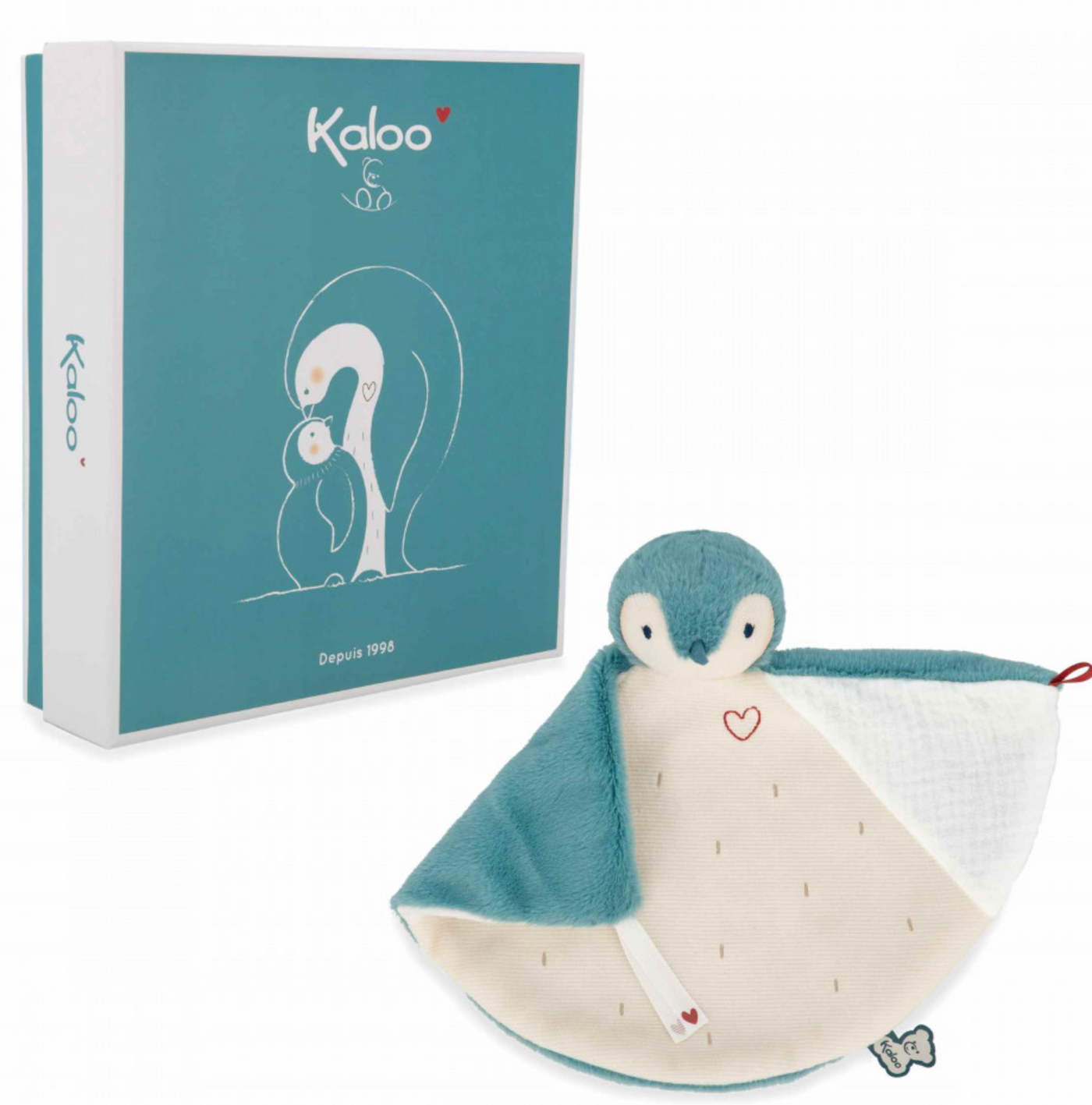 Doudou Pingüno Verde - Kaloo