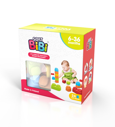 Set de 24 Bloques Sensoriales Soft Bibi - BiBio