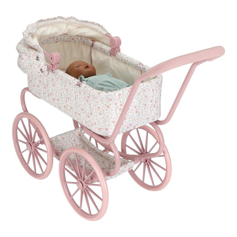 Carrito Muñecas de Metal con Flores -  Little Dutch