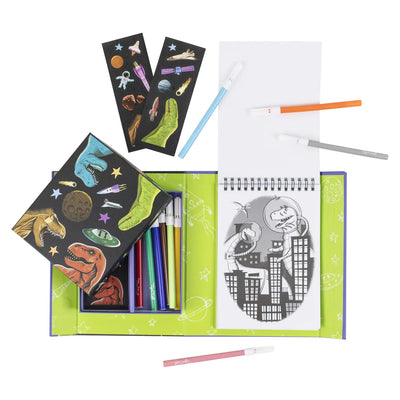 Colouring Set: Dinosaurios en el espacio - Tiger Tribe