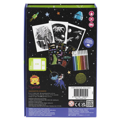 Colouring Set: Dinosaurios en el espacio - Tiger Tribe