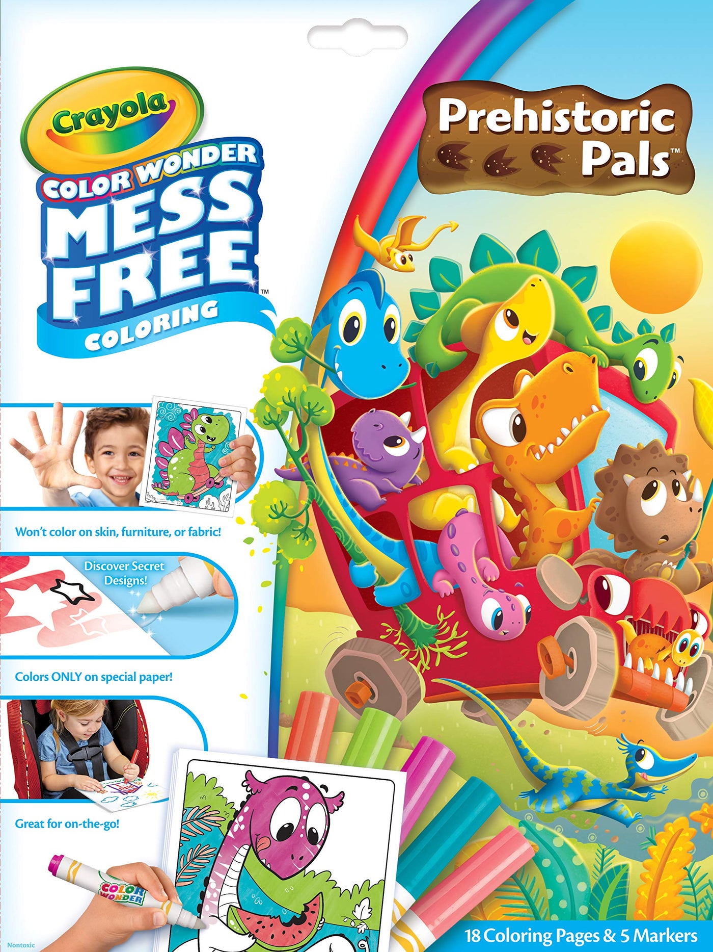 Color Wonder: Dinosaurios (Colorea sin manchas) - Crayola