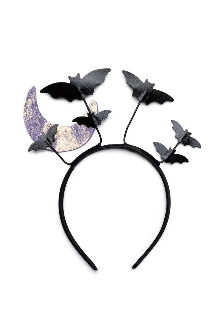 Diadema Bat-acular con murciélagos y luna brillante - Great Pretenders