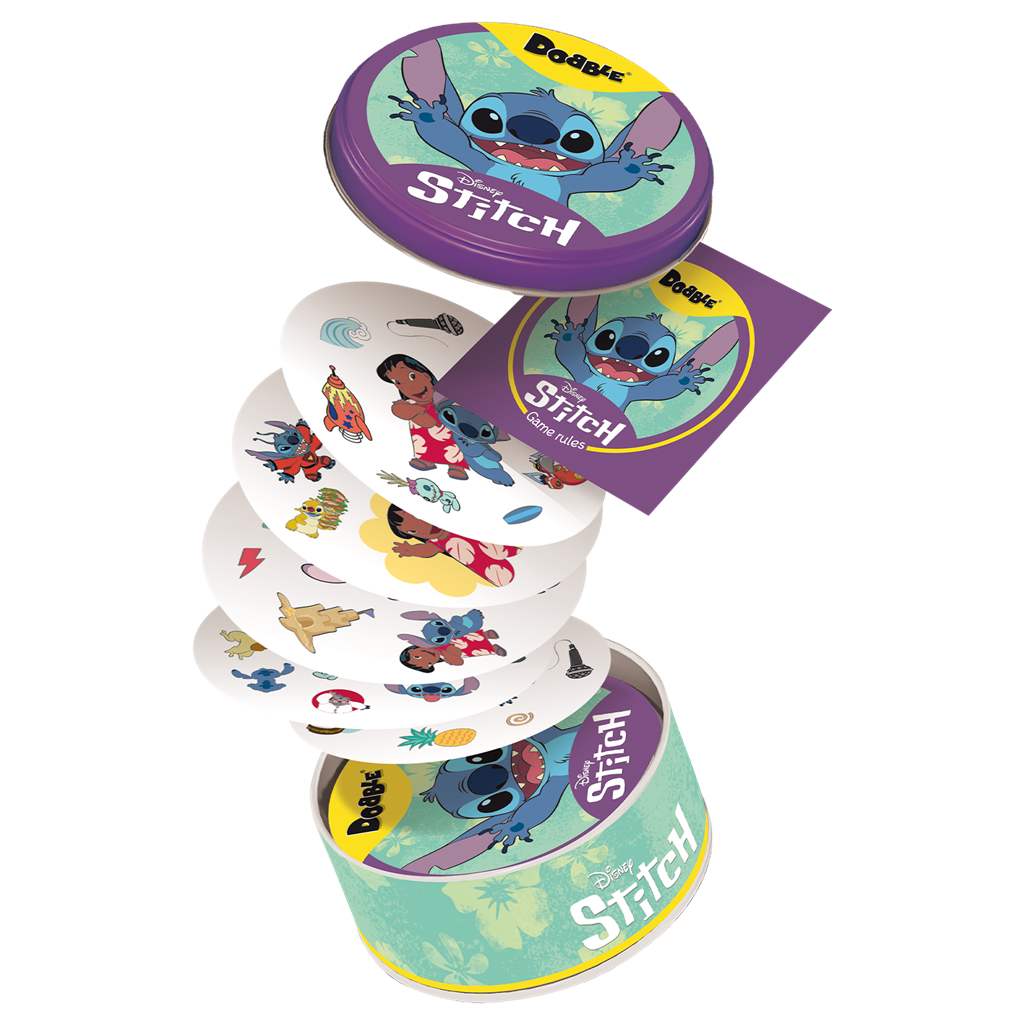 Dobble Disney Stitch - Juego de cartas y observación
