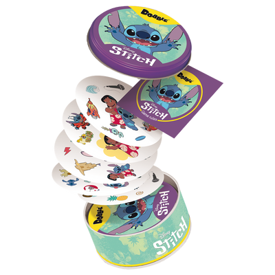Dobble Disney Stitch - Juego de cartas y observación