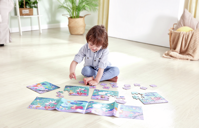 Puzzle 4 en 1: Cuento de Hadas - Hape