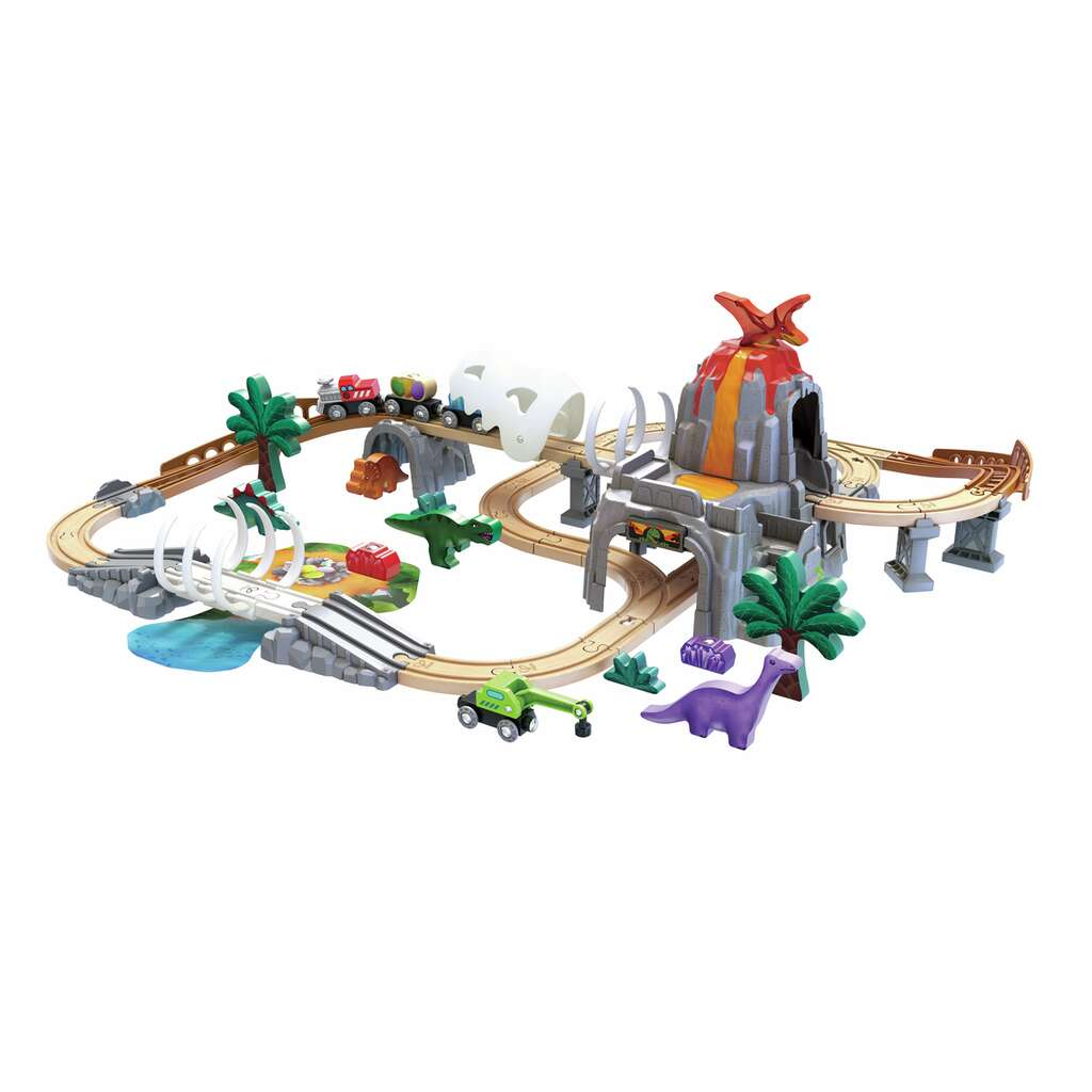 Conjunto de aventura ferroviaria Dino - Hape