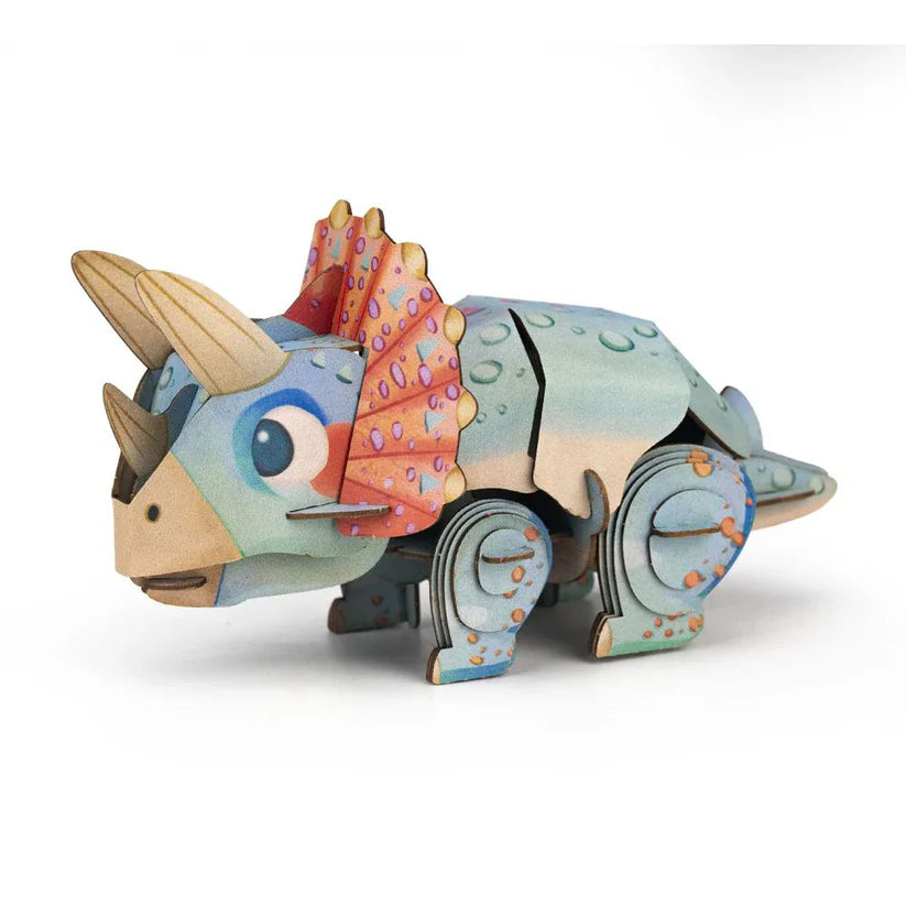 Mini Puzzle 3D con sonido: Triceratops - Mieredu