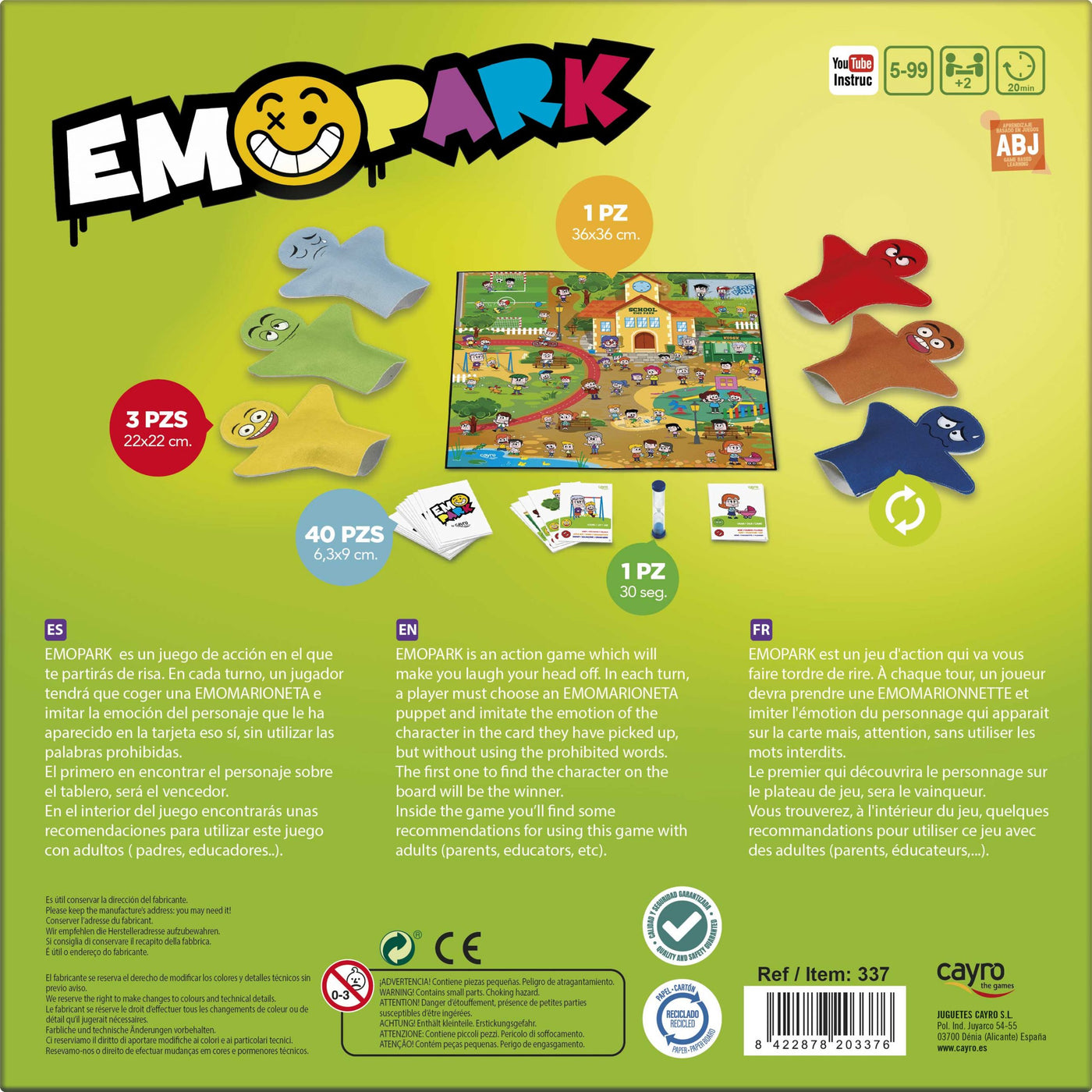 Action Games - Emo Park - Juego sobre identificación y expresión emocional