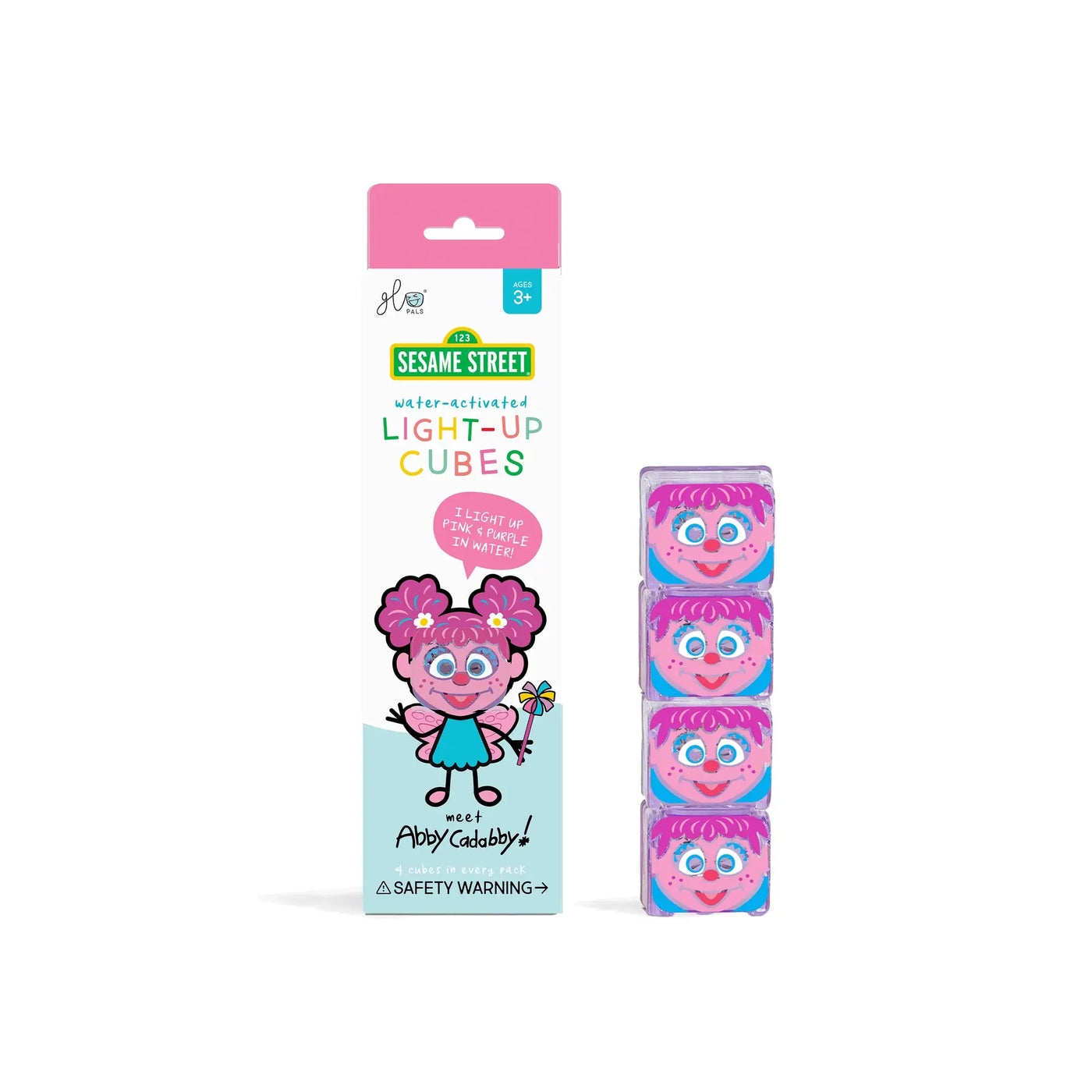 Cubos GloPals, juguetes sensorial activado por agua: Abby Cadabby