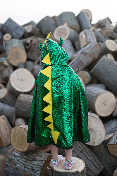 Capa Reversible Dragón Verde / Caballero - Great Pretenders
