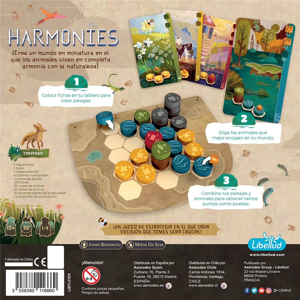 Harmonies- Juego de Mesa - Asmodee