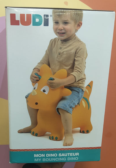 Djeco - Mi dinosaurio saltarín hinchable