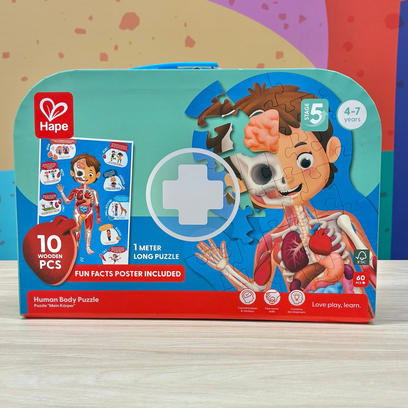 Maletín Puzzle Cuerpo Humano