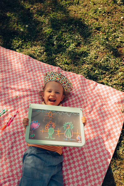 Kidydraw Tabla de Dibujo Verde: Letras y números - Kidywolf