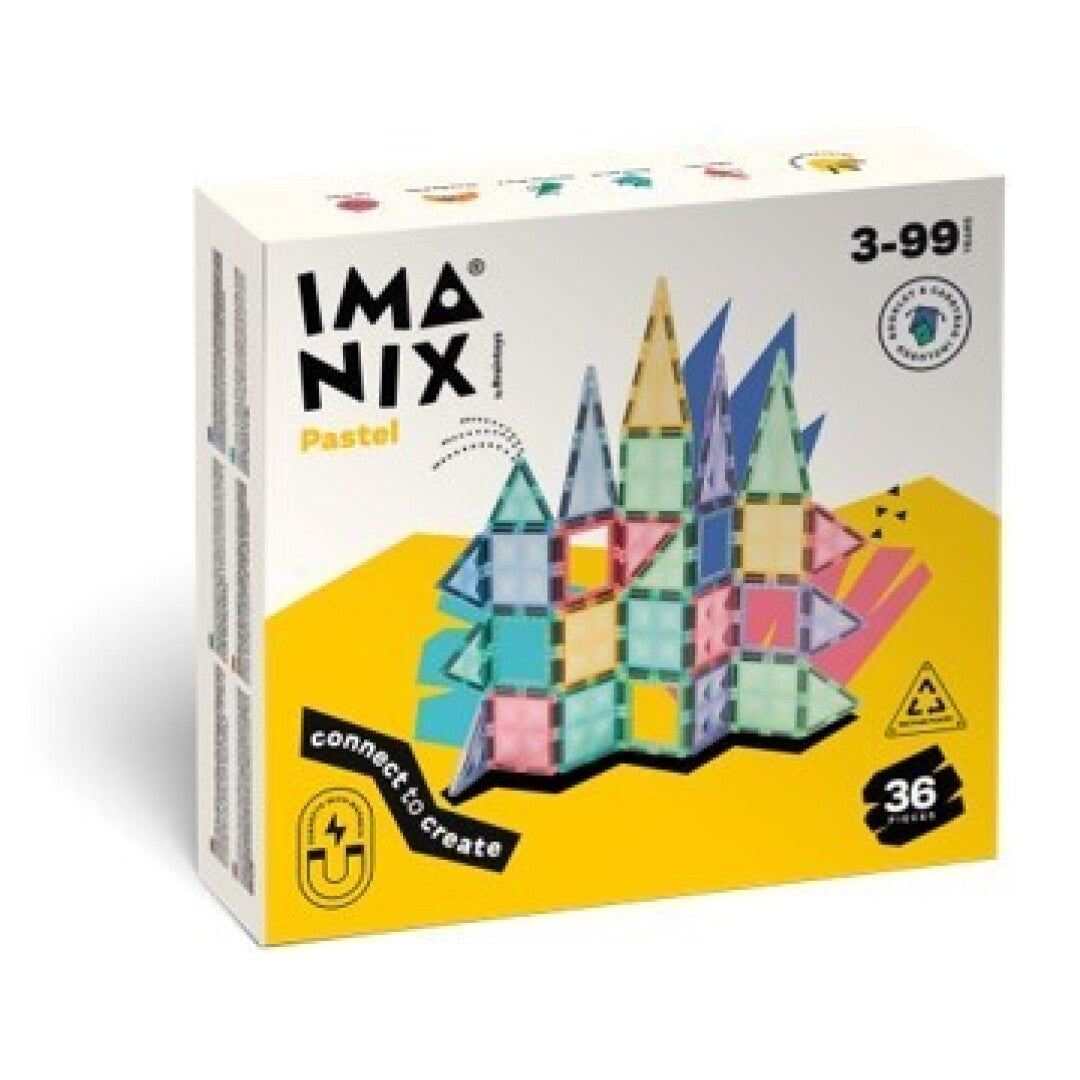 Imanix Pastel 36 piezas - Braintoys en caja