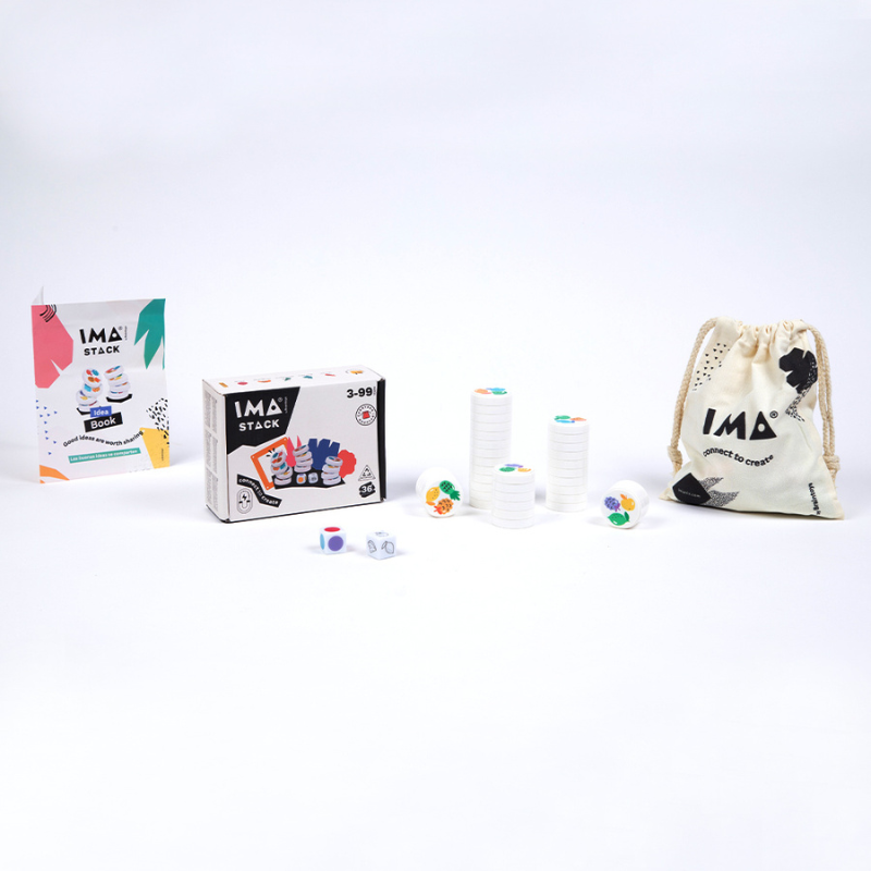 Imanix Stack 36 piezas - Braintoys contenido  y caja