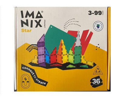 Imanix Star 36 piezas - Braintoys en caja