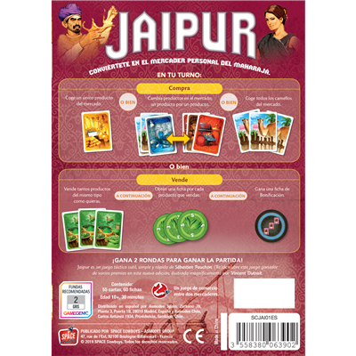 Jaipur- Juego de Mesa - Asmodee