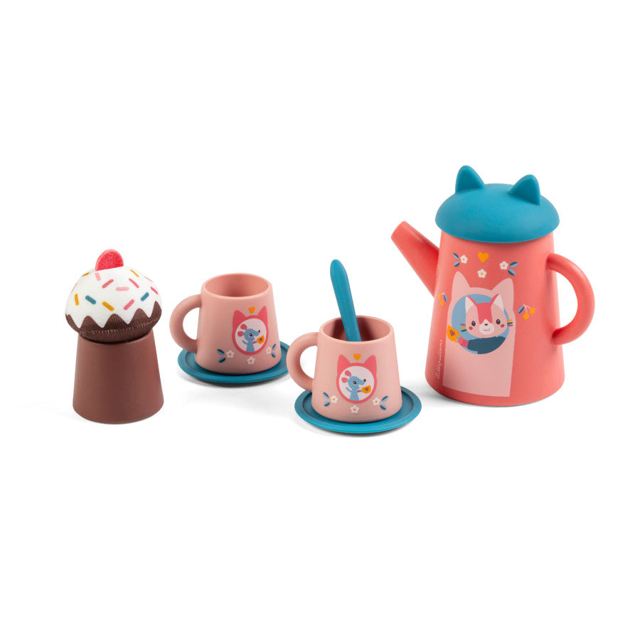 Juego de Té Gata Jeanne - Lilliputiens