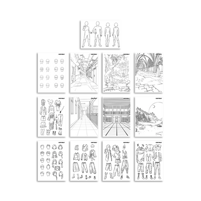 Kidydraw Tabla de Dibujo Azul: Manga - Kidywolf