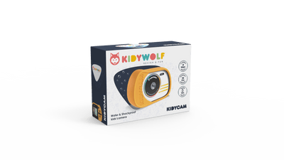 Kidywolf - Cámara Digital Acuática para Niños - Kidycam Naranja