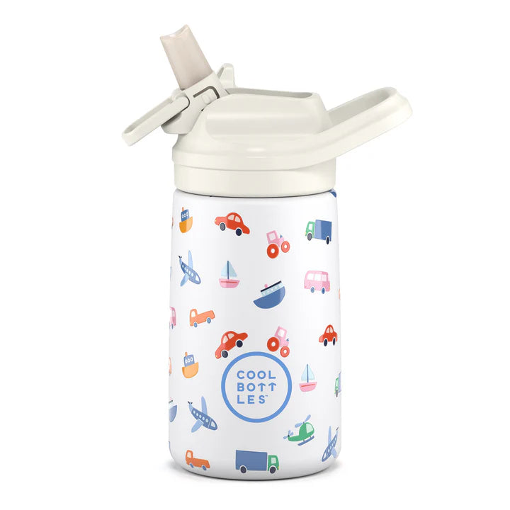 Botella Kiddie: Little Wheels 350ml - Cool Bottles