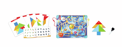 Laberinto Espacial y Tablero de Tangram - Hape