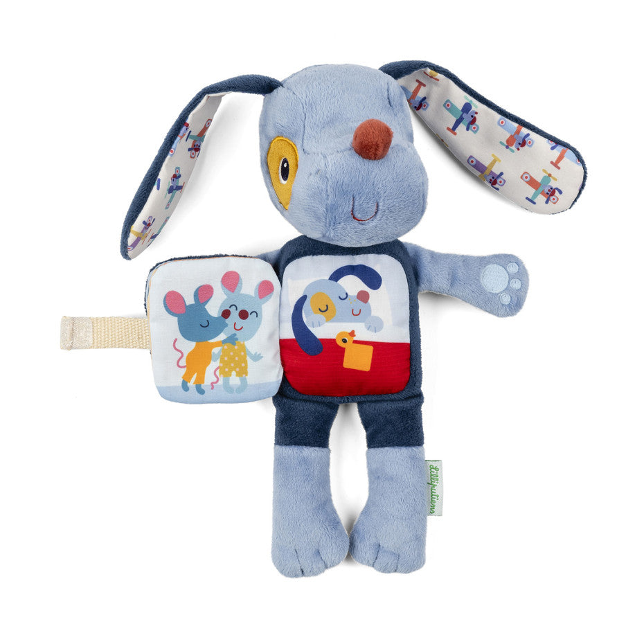 Libro de Tela y Peluche Jules el perro - Lilliputiens
