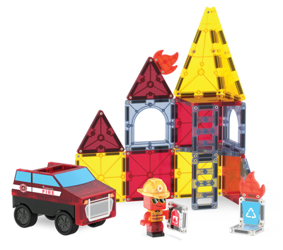 MAGNA-TILES Rescate de incendio Set 27 Piezas