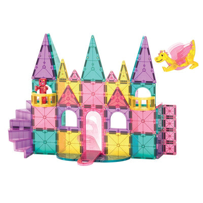MAGNA-TILES Castillo DLX + microMAGS - Set 48 Piezas