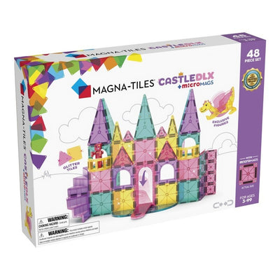MAGNA-TILES Castillo DLX + microMAGS - Set 48 Piezas