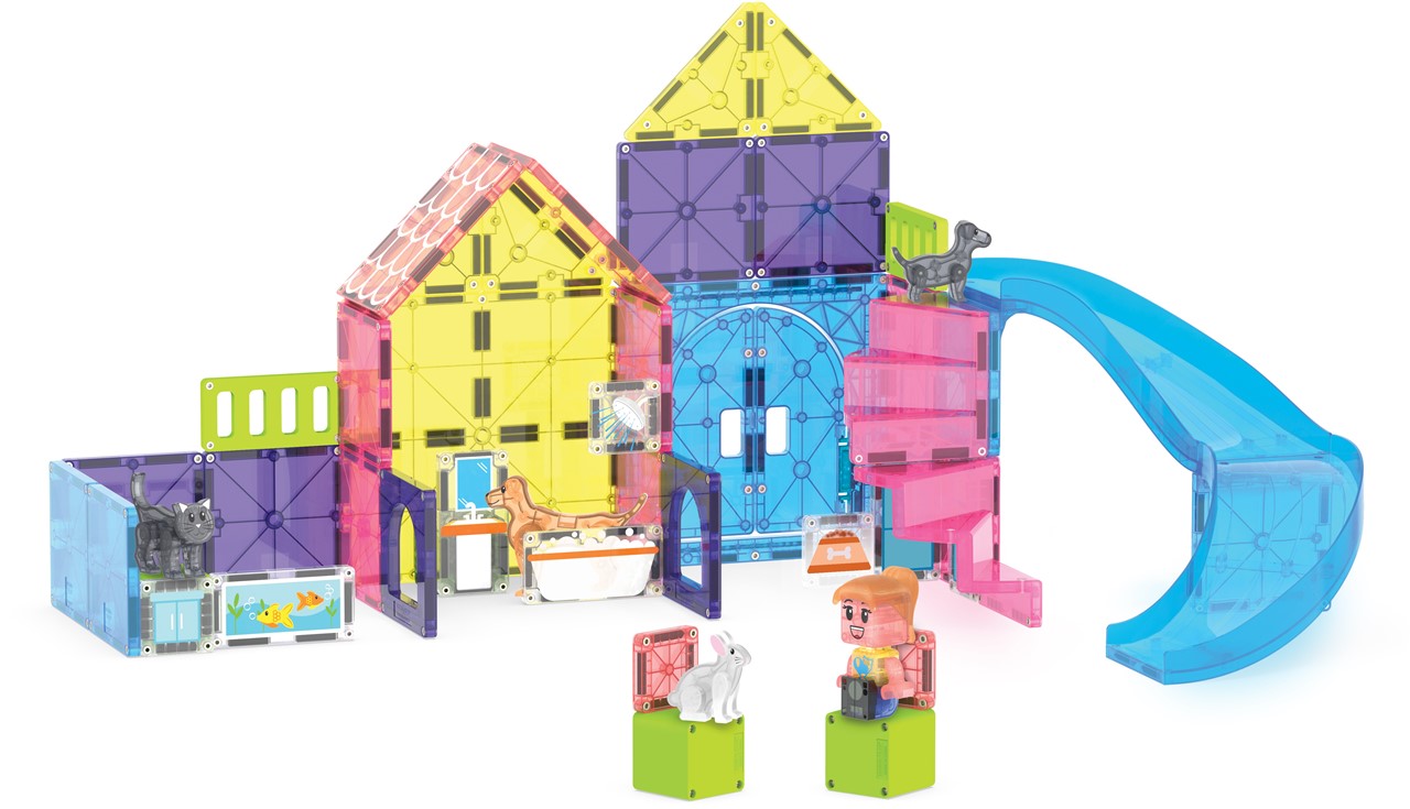 MAGNA-TILES Pet Playhouse - Set 50 Piezas