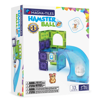 MAGNA-TILES Set Pelota para Hámster con Tobogán 13 Piezas