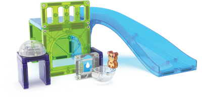 MAGNA-TILES Set Pelota para Hámster con Tobogán 13 Piezas