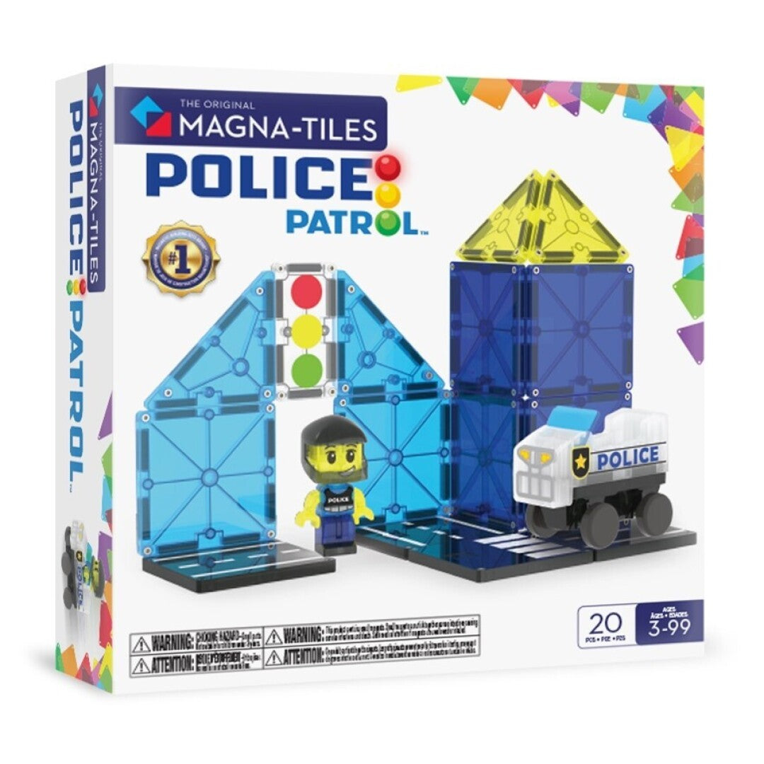 MAGNA-TILES Patrulla Policial Set 20 Piezas