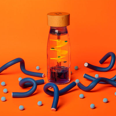 Botella Sensorial Movimiento: Espiral Azul