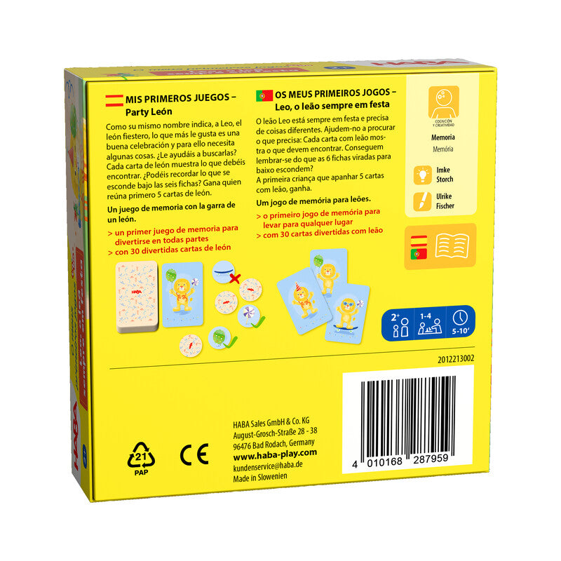 Mis primeros juegos (To go): Party león - Haba