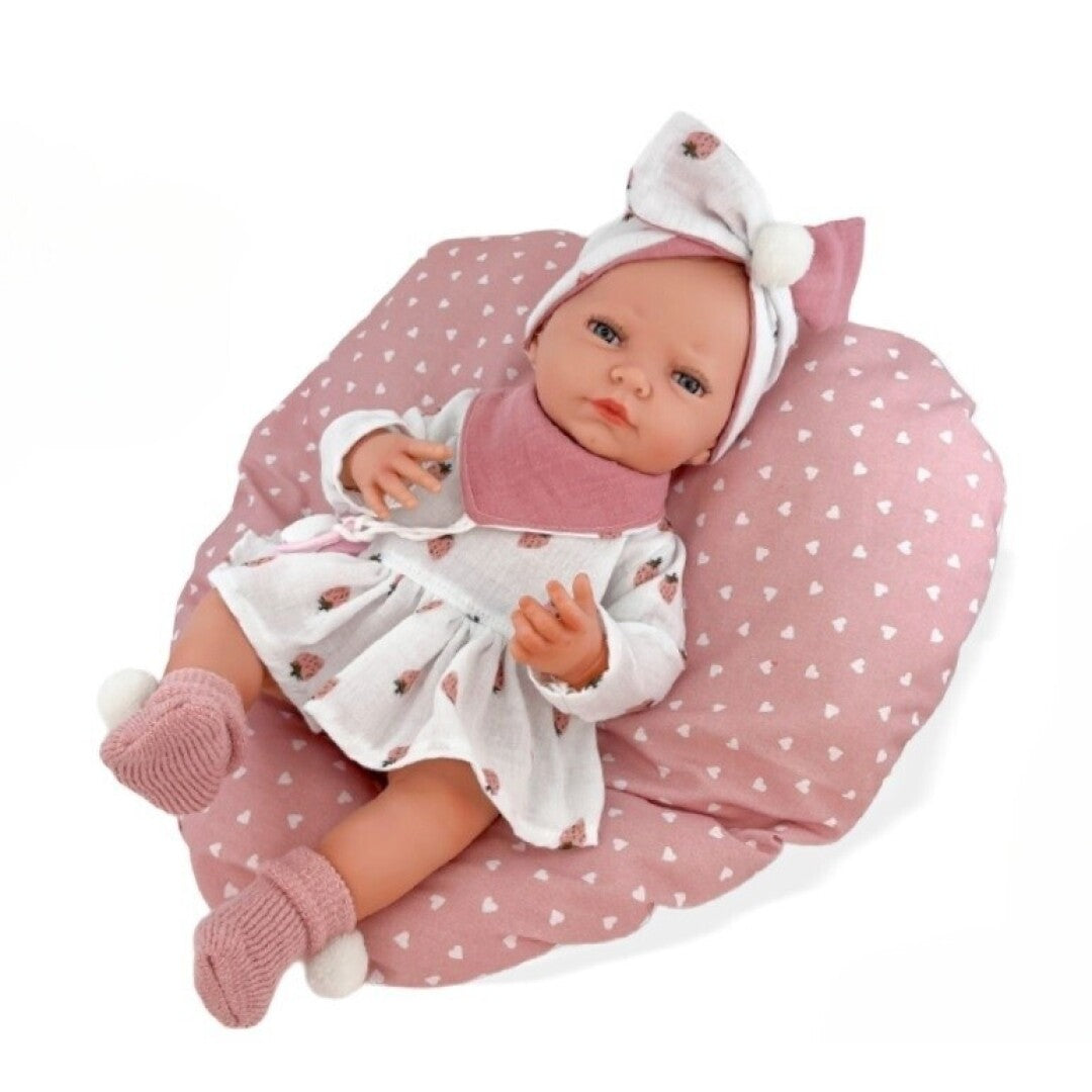 New Born Fresas 45cm con almohada - Edu Doll