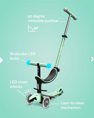 Patinete Evolutivo Mini2Grow Deluxe Magic (Varios colores)