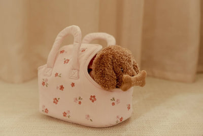 Perrito Peluche  Jackie con bolsa - Little Dutch