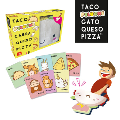 Peluche Taco Cabra Queso Pizza - Juego de Cartas - Lúdilo