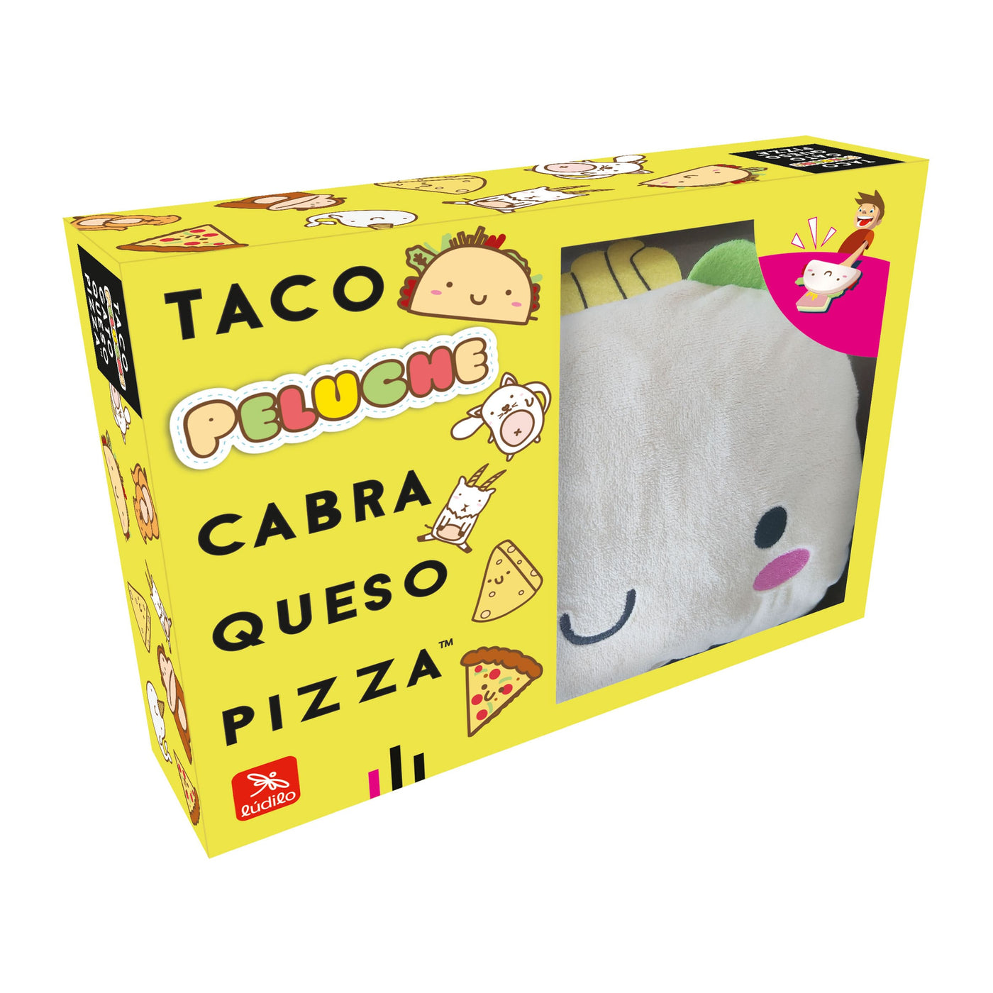 Peluche Taco Cabra Queso Pizza - Juego de Cartas - Lúdilo