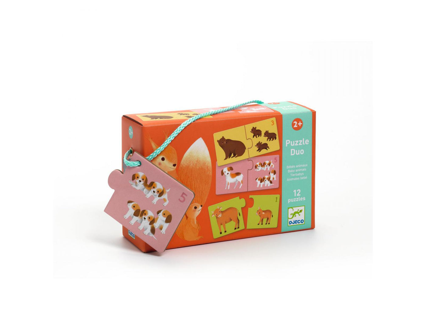 Puzzle Duo Animales Bebes- Djeco