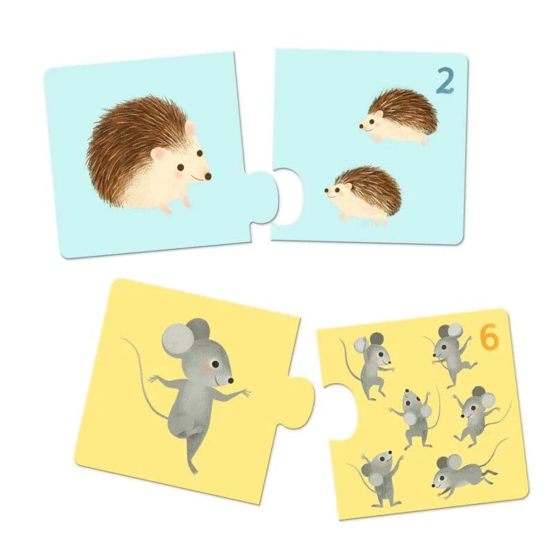 Puzzle Duo Animales Bebes- Djeco
