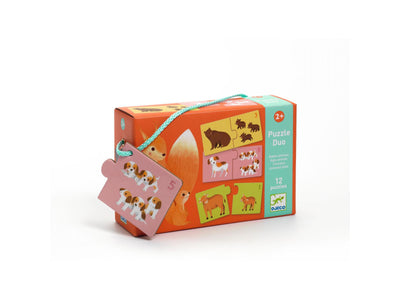 Puzzle Duo Animales Bebes- Djeco