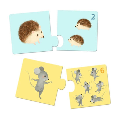Puzzle Duo Animales Bebes- Djeco