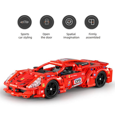 Coche de carreras rojo 437 piezas - IMMaster